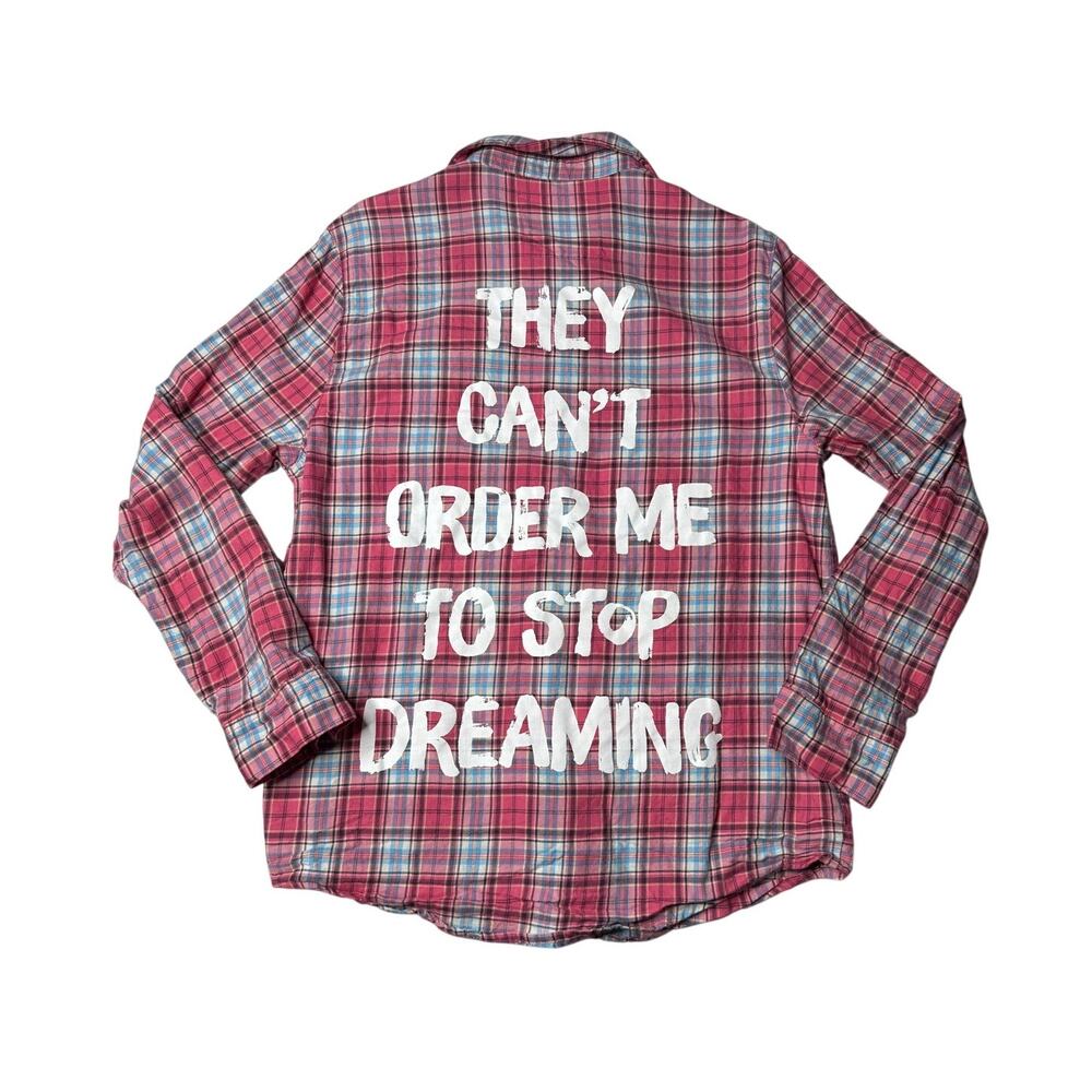 Cakeworthy Disney Cinderella Pink Plaid Shirt 70th Anniversary Medium